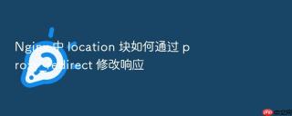 nginx 中 location 块如何通过 proxy_redirect 修改响应