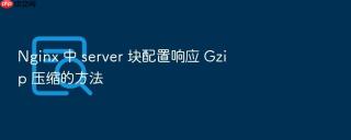 nginx 中 server 块配置响应 gzip 压缩的方法