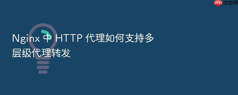 nginx 中 http 代理如何支持多层级代理转发