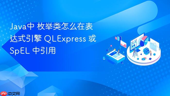java中 枚举类怎么在表达式引擎 qlexpress 或 spel 中引用