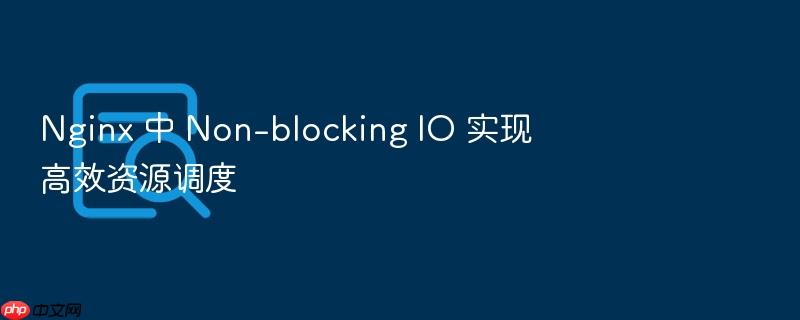 nginx 中 non-blocking io 实现高效资源调度