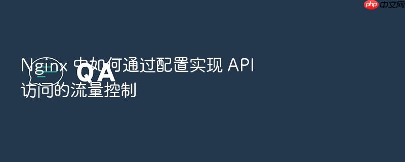 nginx 中如何通过配置实现 api 访问的流量控制