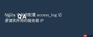 nginx 中如何配置 access_log 记录请求所用的服务器 ip