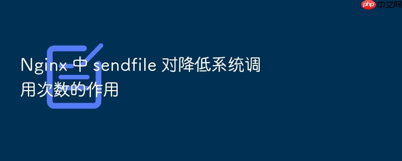 nginx 中 sendfile 对降低系统调用次数的作用