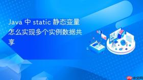 java 中 static 静态变量怎么实现多个实例数据共享