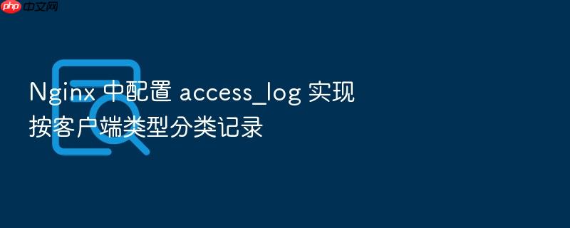 nginx 中配置 access_log 实现按客户端类型分类记录