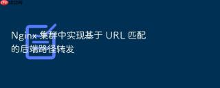 Nginx 集群中实现基于 URL 匹配的后端路径转发