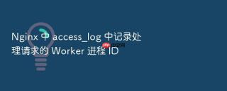 Nginx 中 access_log 中记录处理请求的 Worker 进程 ID