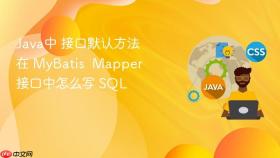 java中 接口默认方法在 mybatis mapper 接口中怎么写 sql