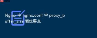 nginx 中 nginx.conf 中 proxy_buffer_size 调优要点