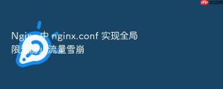 nginx 中 nginx.conf 实现全局限流防止流量雪崩