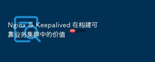 nginx 与 keepalived 在构建可靠业务集群中的价值