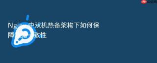 nginx 中双机热备架构下如何保障数据一致性