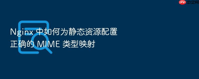 nginx 中如何为静态资源配置正确的 mime 类型映射