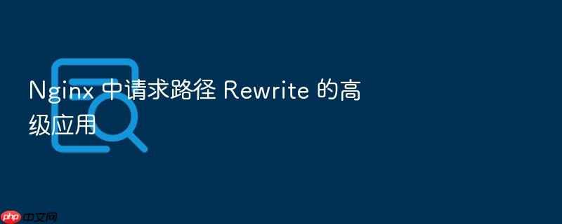 nginx 中请求路径 rewrite 的高级应用