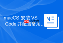 macOS 安装 VS Code 并配置常用的 macOS 开发插件