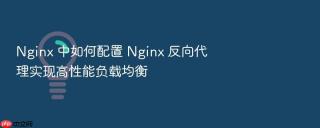 nginx 中如何配置 nginx 反向代理实现高性能负载均衡