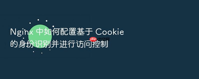 nginx 中如何配置基于 cookie 的身份识别并进行访问控制