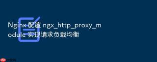 Nginx 配置 ngx_http_proxy_module 实现请求负载均衡