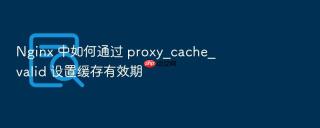 nginx 中如何通过 proxy_cache_valid 设置缓存有效期