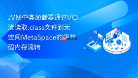 jvm中类加载器通过i/o流读取.class文件到元空间metaspace的字节码内存流转