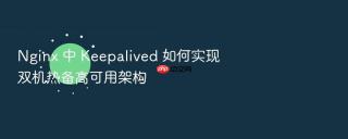 Nginx 中 Keepalived 如何实现双机热备高可用架构