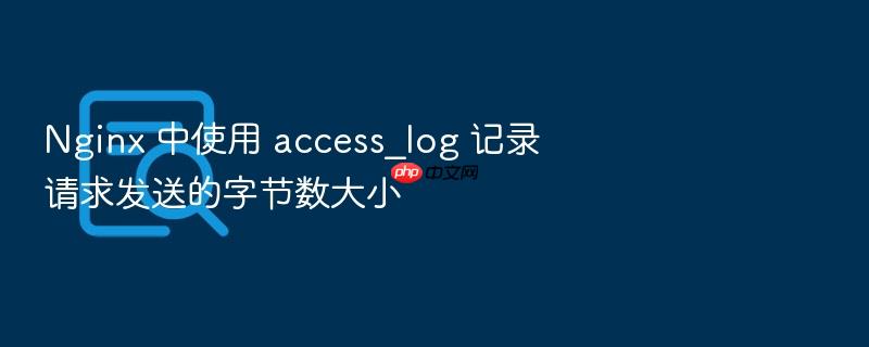 nginx 中使用 access_log 记录请求发送的字节数大小