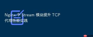 Nginx 中 Stream 模块提升 TCP 代理性能实践