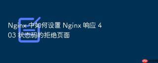 nginx 中如何设置 nginx 响应 403 状态码的拒绝页面