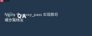 nginx 中 proxy_pass 实现前后端分离转发