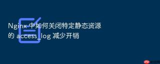 Nginx 中如何关闭特定静态资源的 access_log 减少开销