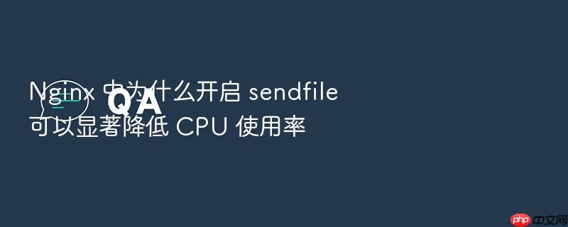 nginx 中为什么开启 sendfile 可以显著降低 cpu 使用率