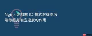 Nginx 非阻塞 IO 模式对提高后端微服务响应速度的作用