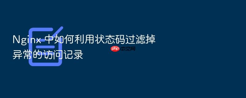 nginx 中如何利用状态码过滤掉异常的访问记录