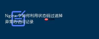 nginx 中如何利用状态码过滤掉异常的访问记录