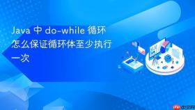 java 中 do-while 循环怎么保证循环体至少执行一次