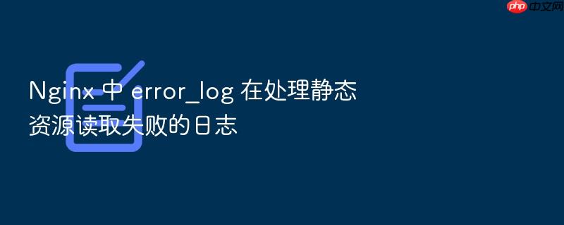 nginx 中 error_log 在处理静态资源读取失败的日志