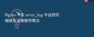 Nginx 中在 error_log 中监控后端服务连接复用情况