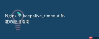 Nginx 中 keepalive_timeout 配置的应用指南