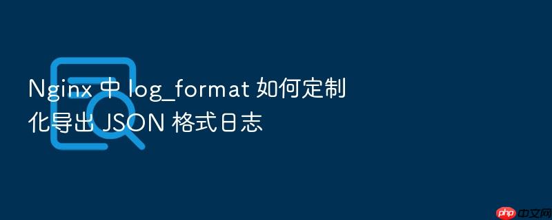 nginx 中 log_format 如何定制化导出 json 格式日志