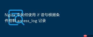Nginx 中如何使用 if 语句根据条件控制 access_log 记录