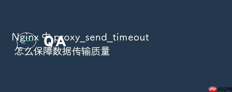 nginx 中 proxy_send_timeout 怎么保障数据传输质量