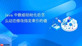 Java 中数组初始化后怎么动态修改指定索引的值