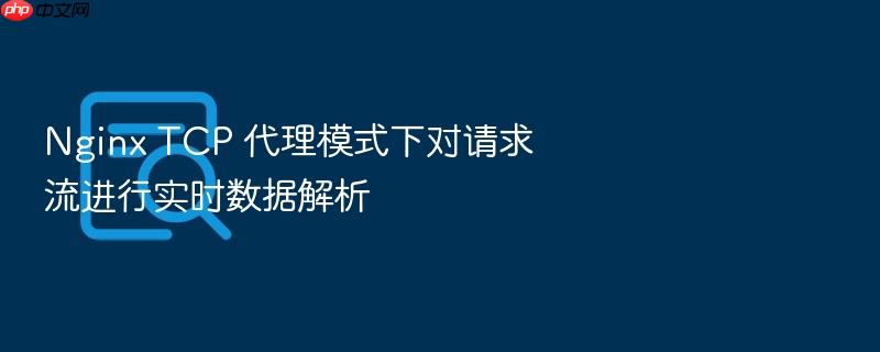nginx tcp 代理模式下对请求流进行实时数据解析