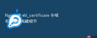 nginx 中 ssl_certificate 与域名绑定的关键细节