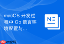 macOS 开发过程中 Go 语言环境配置与依赖管理工具
