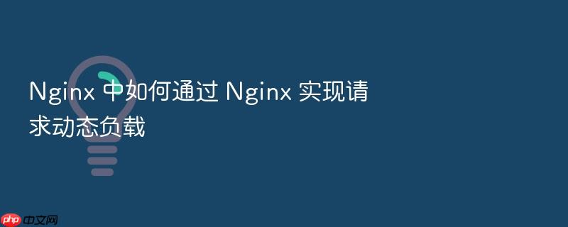 nginx 中如何通过 nginx 实现请求动态负载