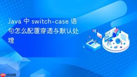 java 中 switch-case 语句怎么配置穿透与默认处理