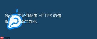 nginx 中如何配置 https 的错误返回页面定制化