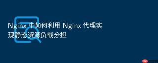 Nginx 中如何利用 Nginx 代理实现静态资源负载分担